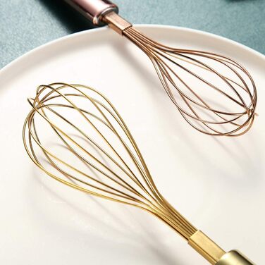 Набір вінчиків Kyraton з нержавіючої сталі (8', 10', 12') - 3 шт. для кухні, приготування їжі, збивання та перемішування