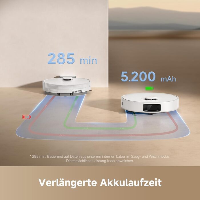 Робот-пилосос Dreame D10 Plus Gen 2 з функцією миття, автоматичним випорожненням, LiDAR-навігацією, потужністю 6000 Па та акумулятором на 285 хвилин