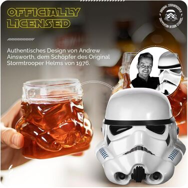 Кружка пивна Stormtrooper (Зоряні війни) прозора, 600 мл - оригінальний подарунок для фанатів