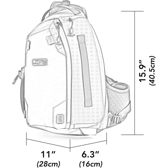 Сумка для фотообладнання MindShift Photo Cross 13 Carbon Grau (7.5 л, сіра)