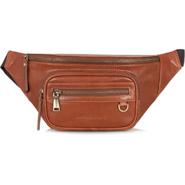 Чоловіча поясна/животна сумка Marc Peter® Varadero з натуральної шкіри Наппа | Сумка на пояс/через плече | Vintage коричневий