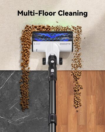 Бездротовий пилосос AlloyMove A01: потужність 550W, 48kPa, 65 хвилин роботи, фільтрація 99.9%, об'єм контейнера 1.5л, для волосся, килима, твердих поверхонь (чорний)