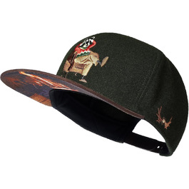 Кепки Snapback Cadency® для чоловіків та жінок, унікальні, з індивідуальним дизайном, бейсболки з прямим козирком, унісекс, регульовані, теплі зимові - темно-зелені