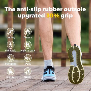 Чоловічі кросівки для ходьби FitVille Extra Wide (широкі) – біло-сірі, 42 EU. Зручні, дихаючі, з амортизацією, для широкої стопи. Ідеальні для ходьби, бігу та фітнесу.
