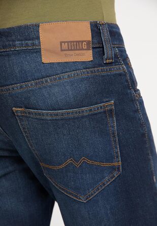 Джинси чоловічі MUSTANG Oregon Bootcut, стрейч, темно-сині (30-44, 34L), Denim