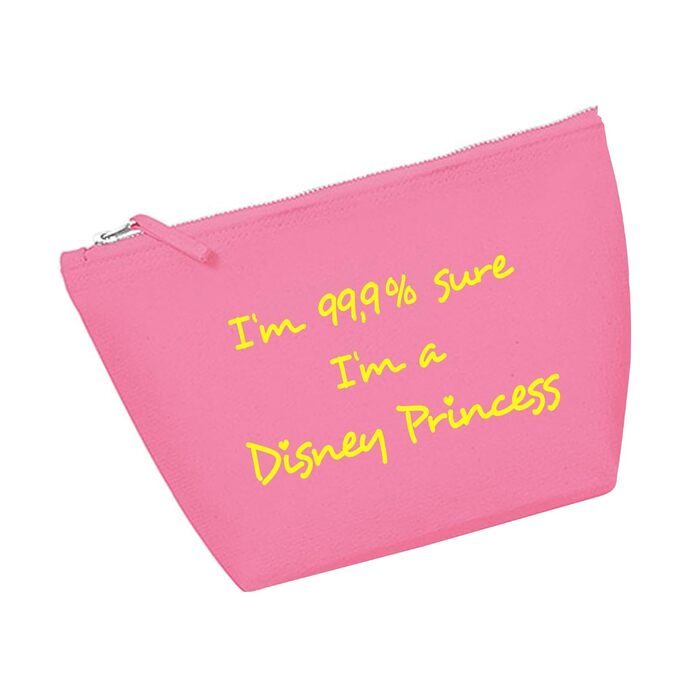 Косметичка RaketeBerlin 'I'm 99.9% sure I'm a Disney Princess', середня, бавовна, вінтажна блискавка, різні кольори