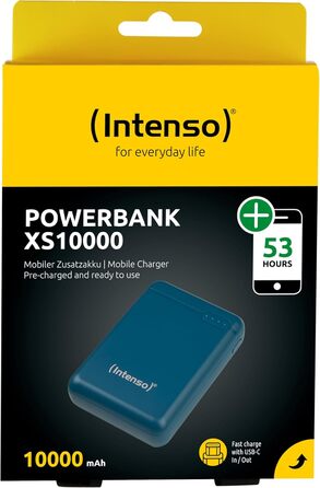 Powerbank Intenso XS 10000mAh Petrol: зарядний пристрій для смартфона, планшета, MP3-плеєра, цифрової камери