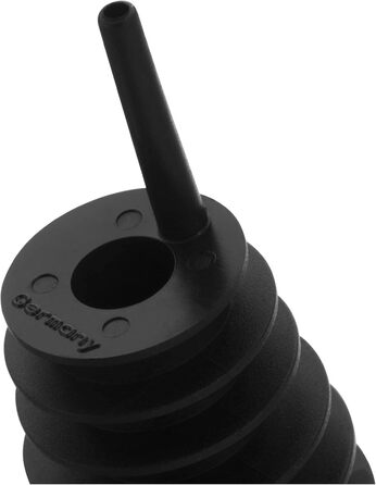 Виливний для пляшок Westmark 2 - Inox Eco-Pour, нержавіюча сталь, з кришкою, чорний/хромований