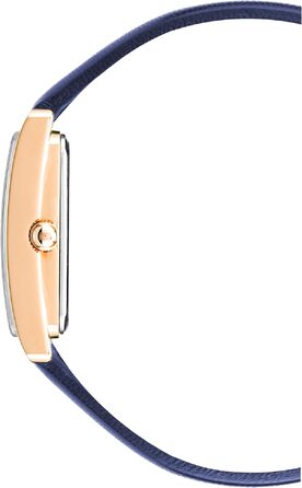 Жіночий шкіряний годинник Anne Klein синього кольору