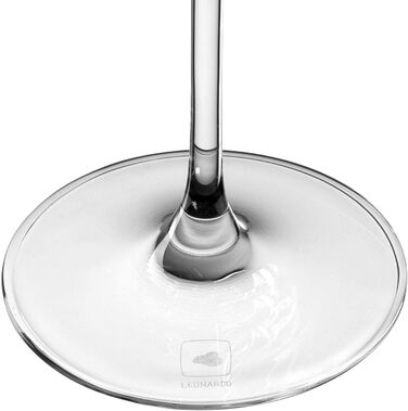 Набір склянок для білого вина LEONARDO HOME PUCCINI (6 шт.) • Склянки з нержавіючої сталі, 560 мл • Можна мити в посудомийній машині, довговічні • Елегантні склянки для білого вина • Сучасний дизайн • Склянка для білого вина Puccini • 069553