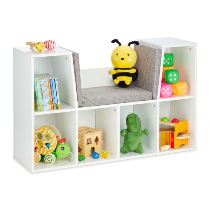 Relaxdays Bookshelf with Cushion