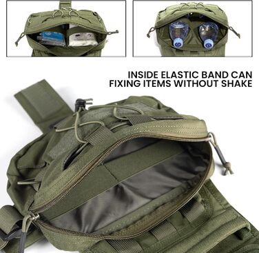 Рюкзак для собак RGN-L: місткий, для подорожей, кемпінгу та хандрингу. Підходить для середніх та великих собак. Військовий зелений.