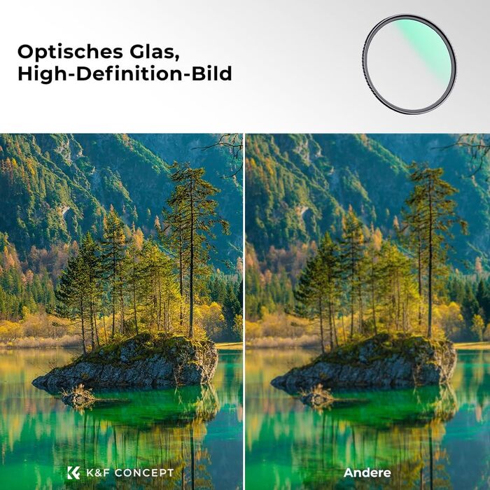 Фільтр UV K&F Concept K-Serie Pro Slim MC 67mm, захист об'єктива