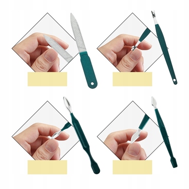 Набір інструментів для манікюру та педикюру, 18 предметів, з футляром