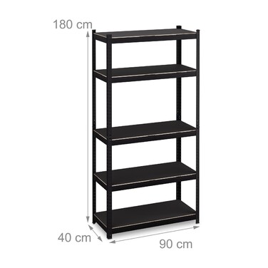 Relaxdays Heavy-Duty 5-Tier Shelf
