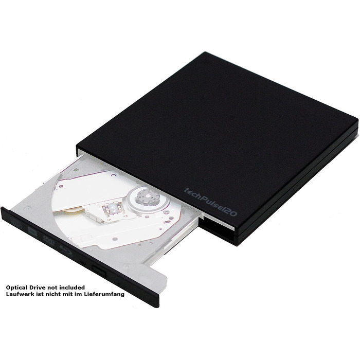 Зовнішній корпус для Slim SATA HDD/SSD накопичувачів techPulse120 USB 3.0, 9.5 мм (без диска)