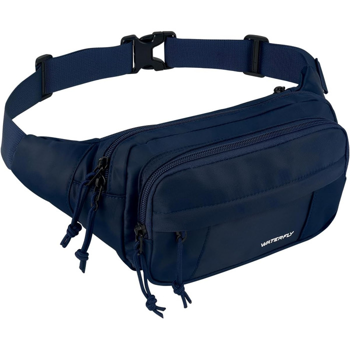 Водонепроникна поясна сумка Waterfly: стильна фанна-сумка для спорту, подорожей та прогулянок (темно-синій)