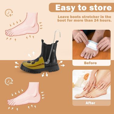 Shoe stretchers, boot expanders, foot stretchers for boots, a pair of adjustable shoe stretchers, boot wideners for women's and men's shoes and boots