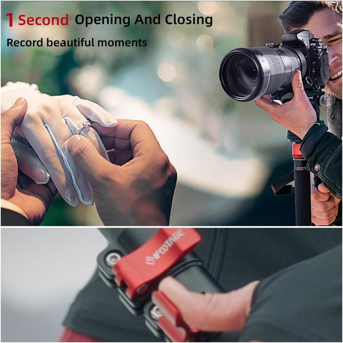 Штатив монопод IFOOTAGE Cobra 3 C180F з вуглецевого волокна - 3-в-1 для фото та відео