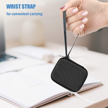 Чохол ProCase для SSD Samsung T7/T7 Touch (500GB/1TB/2TB) - Чорний, Водонепроникний, Жорсткий, Органайзер