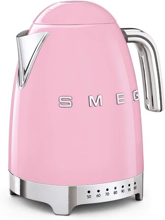 Smeg KLF04PKEU Kettle, 2400W, Metal, 1.7 liters, Pastel Pink Rose