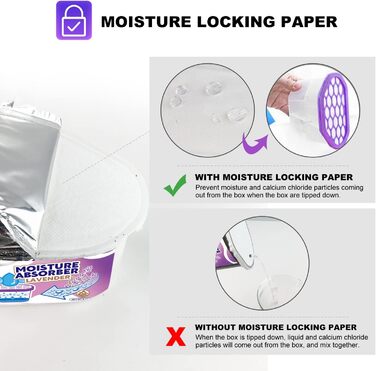 NATRUTH Moisture Absorbers, 9-Pack, Portable Closet Dehumidifier, Odor Neutralizer, Odorless Moisture Absorber