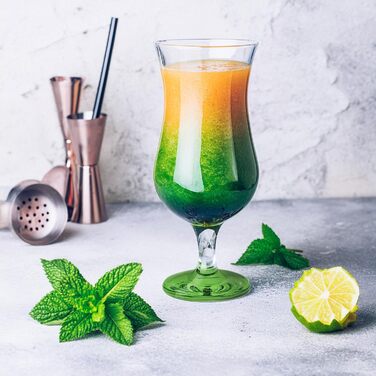 Набір склянок для коктейлів Krosno Glasmark: 6 шт, 420 мл, різнокольорові