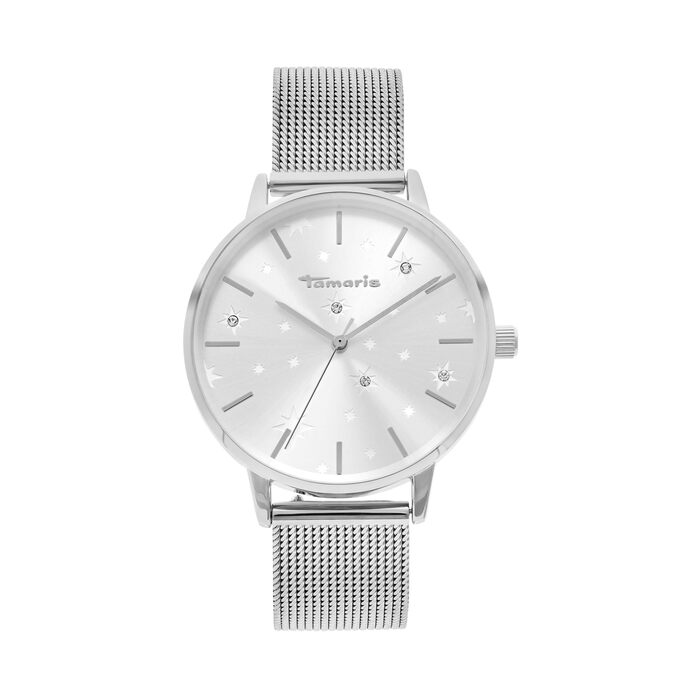 Годинник Tamaris для жінок – лаконічний дизайн з сріблястою сіткою