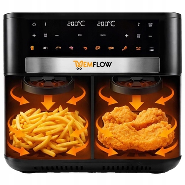 Аерофритюрниця MEMFLOW 10л 2200Вт з двома чашами