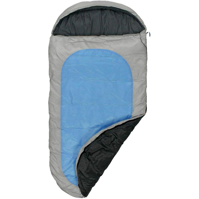 Fridani Kids Sleeping Bag PB 180x90cm XXL Quilt Sleeping Bag -12°C Blue Warm Water-Repellent Washable