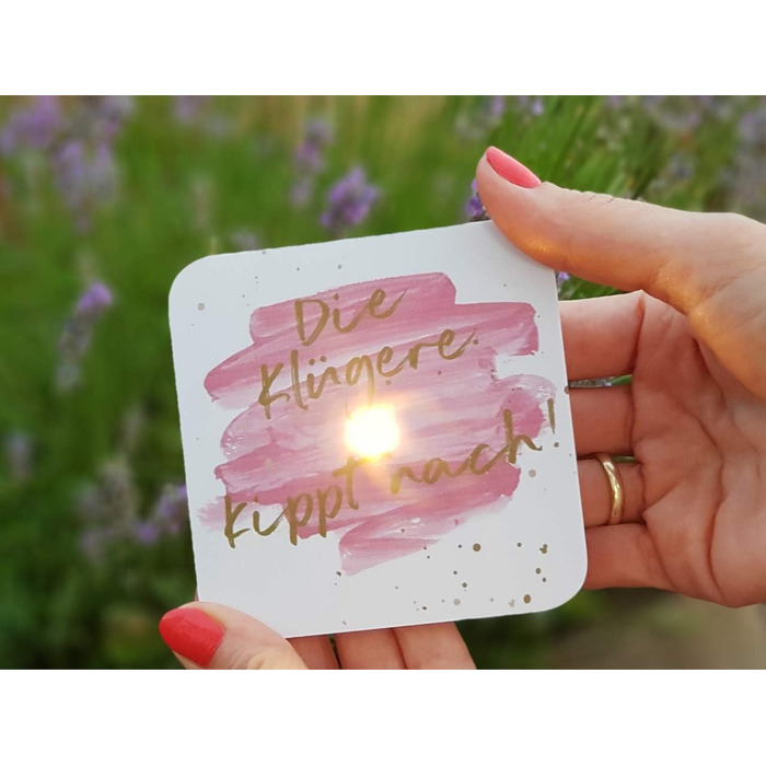LED Coasters 4-Piece Set - ROST - Four glowing coasters for bottles and glasses - A must-have for parties, weddings, birthdays, or as a gift