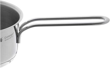 Каструля WMF Mini Stielkasserolle 14 см з нержавіючої сталі Cromargan, 0,9 л, без кришки, для невеликих порцій, Induktion