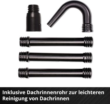 Акумуляторний повітродув Einhell GP-LB 18/200 Li Solo Power X-Change, 18В, літій-іонний, осьова турбіна, потік 670 м³/год, набір для очищення ринв, без акумулятора та зарядного пристрою