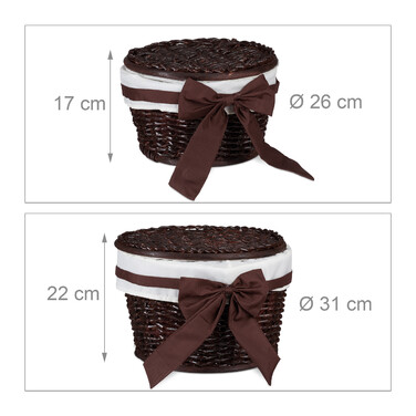 Relaxdays Bath Caddy - 2 Pack