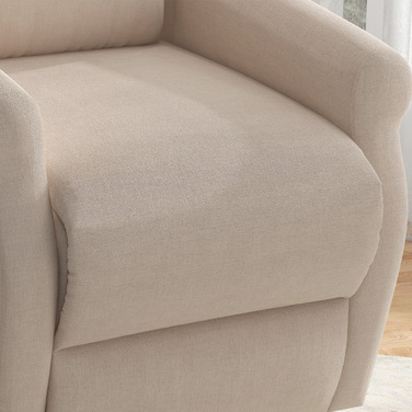 HOMCOM Electric Reclining Chair with Lie-Flat Function, Senior Recliner with Lift Assist, Up to 200kg, 72.5x94x109cm, Cream