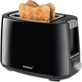 Тостер Korona 21133 зелений - 2 відділення, 750 Вт, з підставою для бургерів, функції розморожування та підігріву