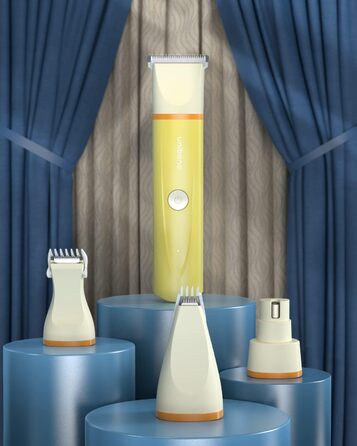 Набір для стрижки собак та котів Leise: акумуляторна машинка з 4 насадками, водонепроникна IPX7, для догляду за мордочкою, вухами, лапами та тілом