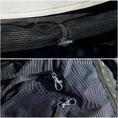 Візок для собак PawHut - блакитний, з регульованим козирком, складний, з подушкою, тримачем для чашок та кишенею для зберігання