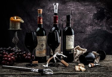 Набір Laguiole Style de Vie з відкривачем для пляшок, 6 предметів, з дубовим деревом