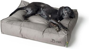 Ліжко для собак HUNTER Lancaster, стьобане, з малюнком, м'яке, 70 x 50 см, сірий колір