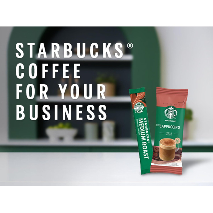 Розчинна кава Starbucks Premium Medium Roast, 100% арабіка, м'який та збалансований смак, 50 стіків по 2.3г