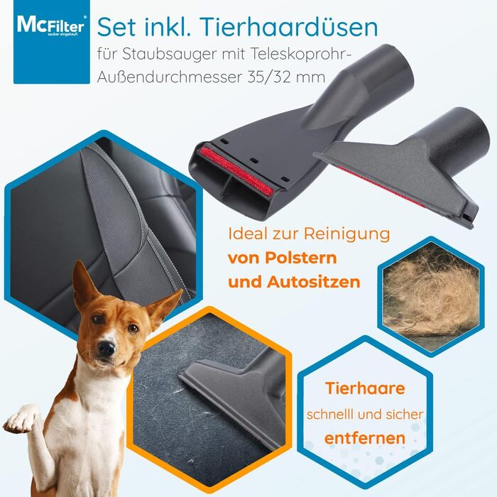 Набір фільтрів та насадок McFilter для пилососів Miele Blizzard CX1 PowerLine (12 шт.)