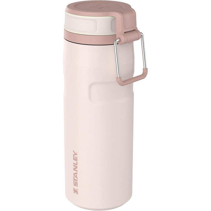 Термопляшка Stanley IceFlow Twist Flip 0.47л, Rose Quartz — герметична, зі сталі, для напоїв