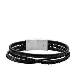 Годинник Fossil Vintage Casual чоловічий шкіряний або з нержавіючої сталі з карабінером, застібкою або розкладною застібкою (Графітовий Чорний)