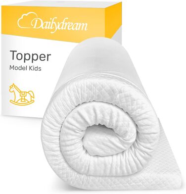 Dailydream viscoelastic mattress topper “Model Kids M” with memory foam effect, 140x70x5cm, “Standard” edition