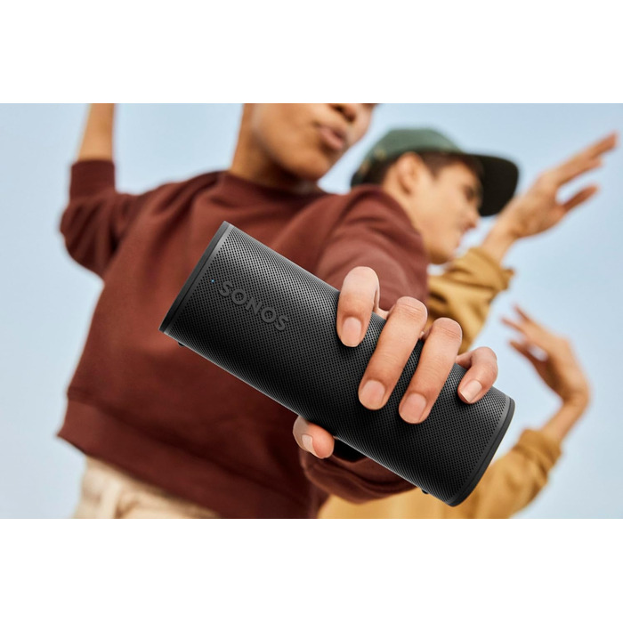 Sonos Roam 2: Портативна бездротова Bluetooth колонка, водонепроникна, чорна - 10 годин автономії