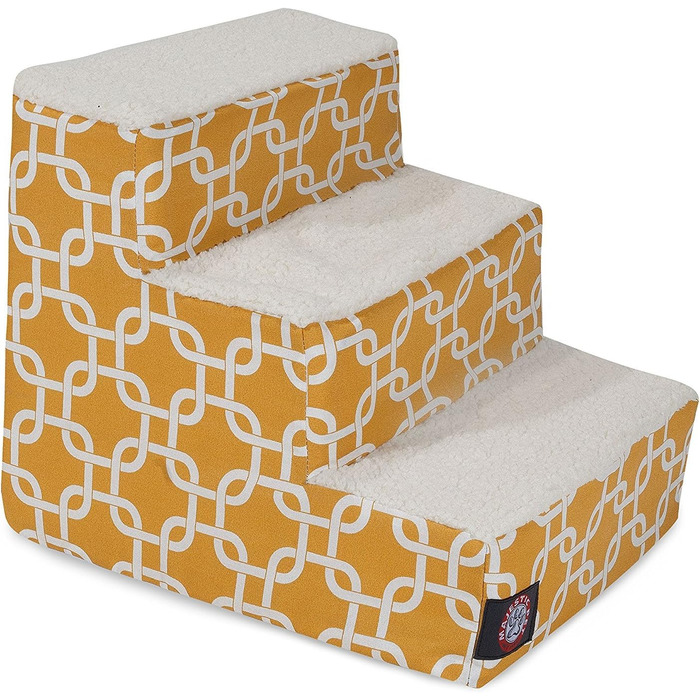 Трап для домашніх тварин Majestic Pet 3-ступенева, блакитно-бірюзова, з візерунком ланцюга, для котів та собак