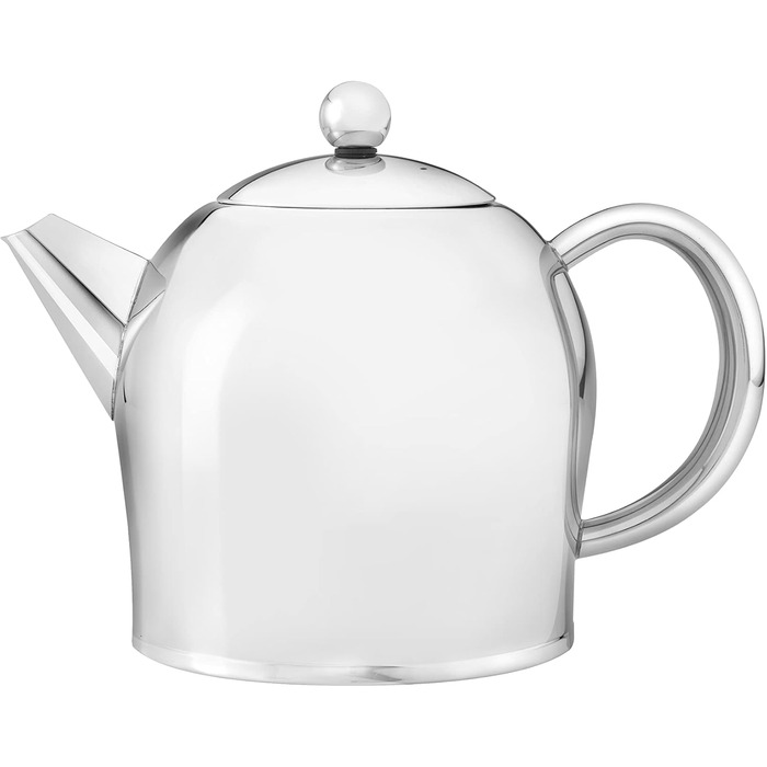 Bredemeijer small, round double-walled teapot 0.5 Liter (Highly polished, 1.0 L)