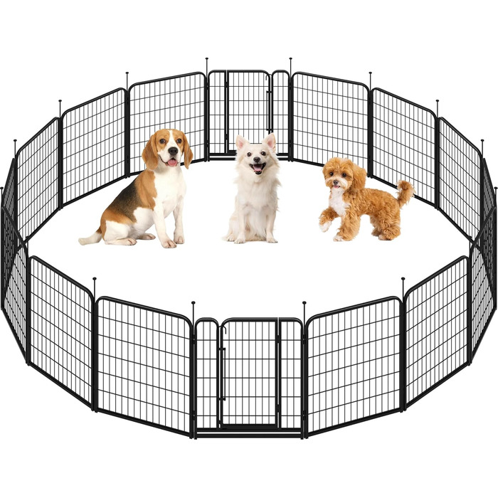 Вольєр для собак Yaheetech 8-секційний, 80 см, для квартири та саду, збірка без інструментів