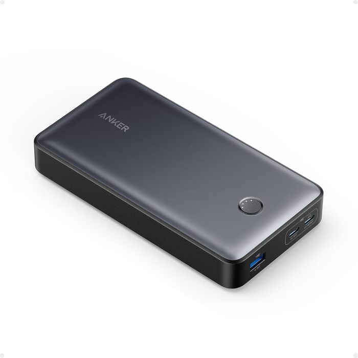 Powerbank Anker 537 PowerCore 24K (65W) - 24000mAh, чорний. Сумісний з MacBook Pro, Dell XPS, iPad Pro, iPhone, iWatch